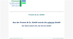 Desktop Screenshot of fromm-co.de
