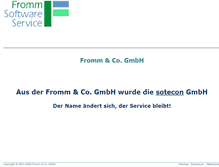 Tablet Screenshot of fromm-co.de